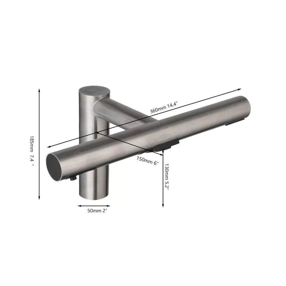 Sensomatica 3-in-1 Sensor-Wasserhahn – Gebürstetes Nickel