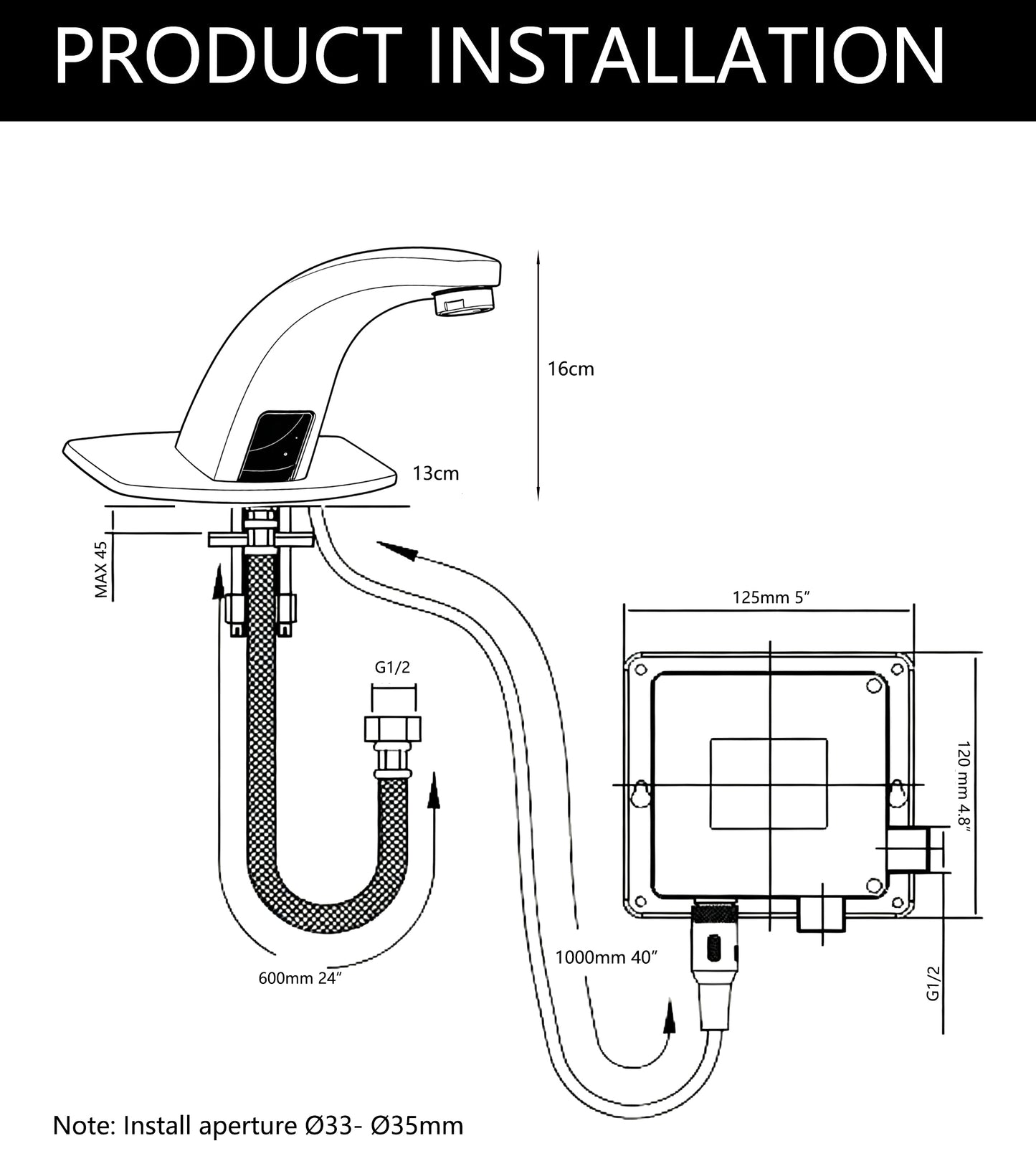 Sensomatica Nostalgische sensor kraan Bella brons