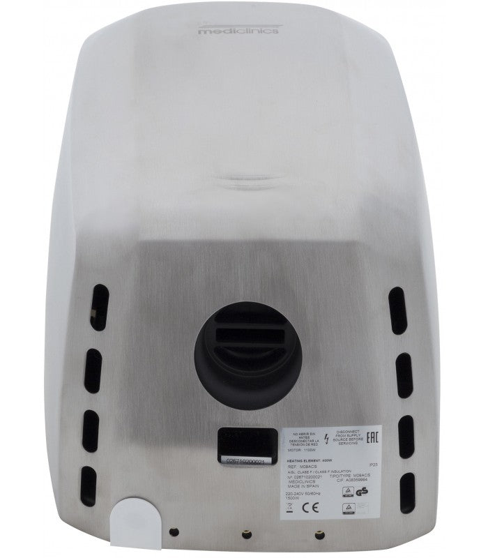 Mediclinics Machflow Plus Handendroger | RVS staal | Sensorbediening