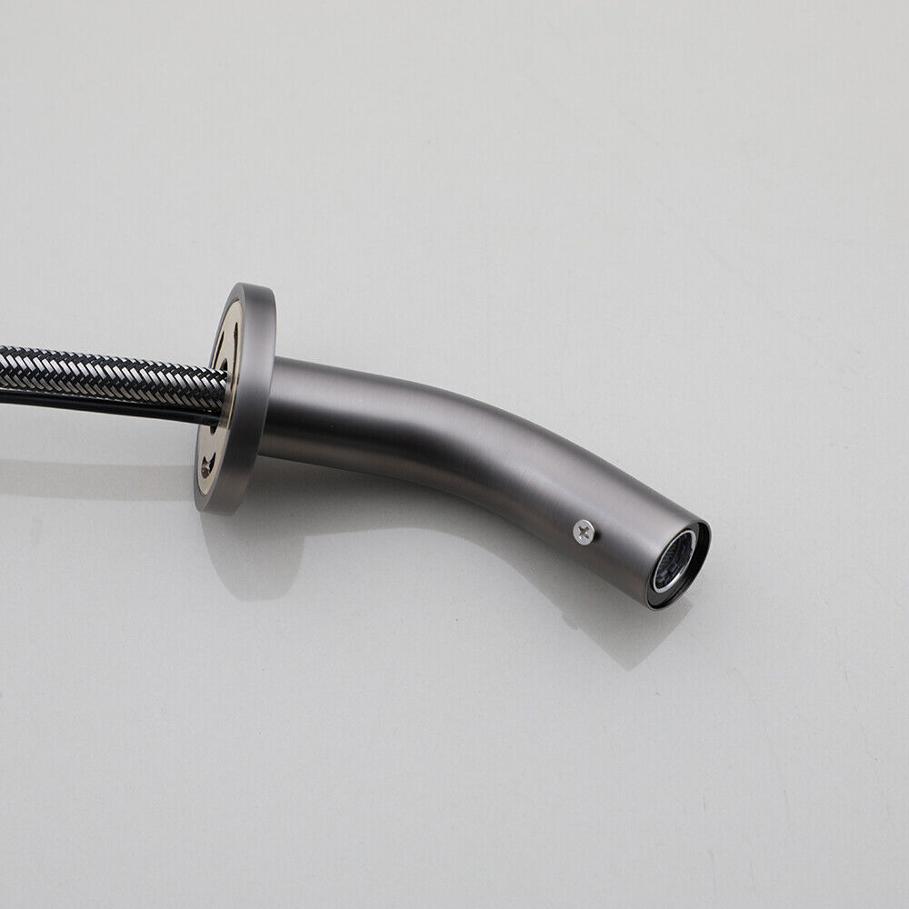 Sensomatica Pesaro Gun Metal Sensor Wasserhahn – kurzes Modell 90 mm