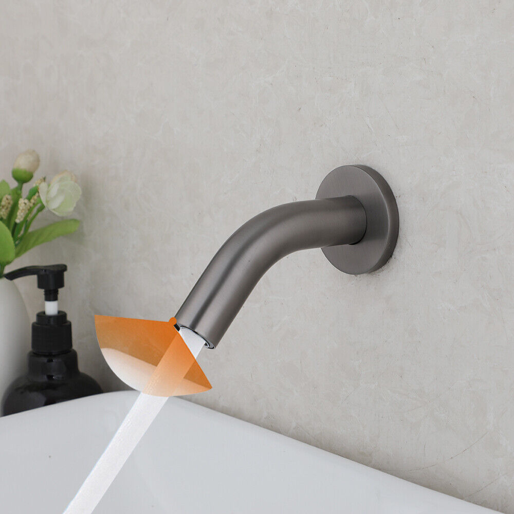 Sensomatica Pesaro Gun Metal Sensor Wasserhahn – kurzes Modell 90 mm