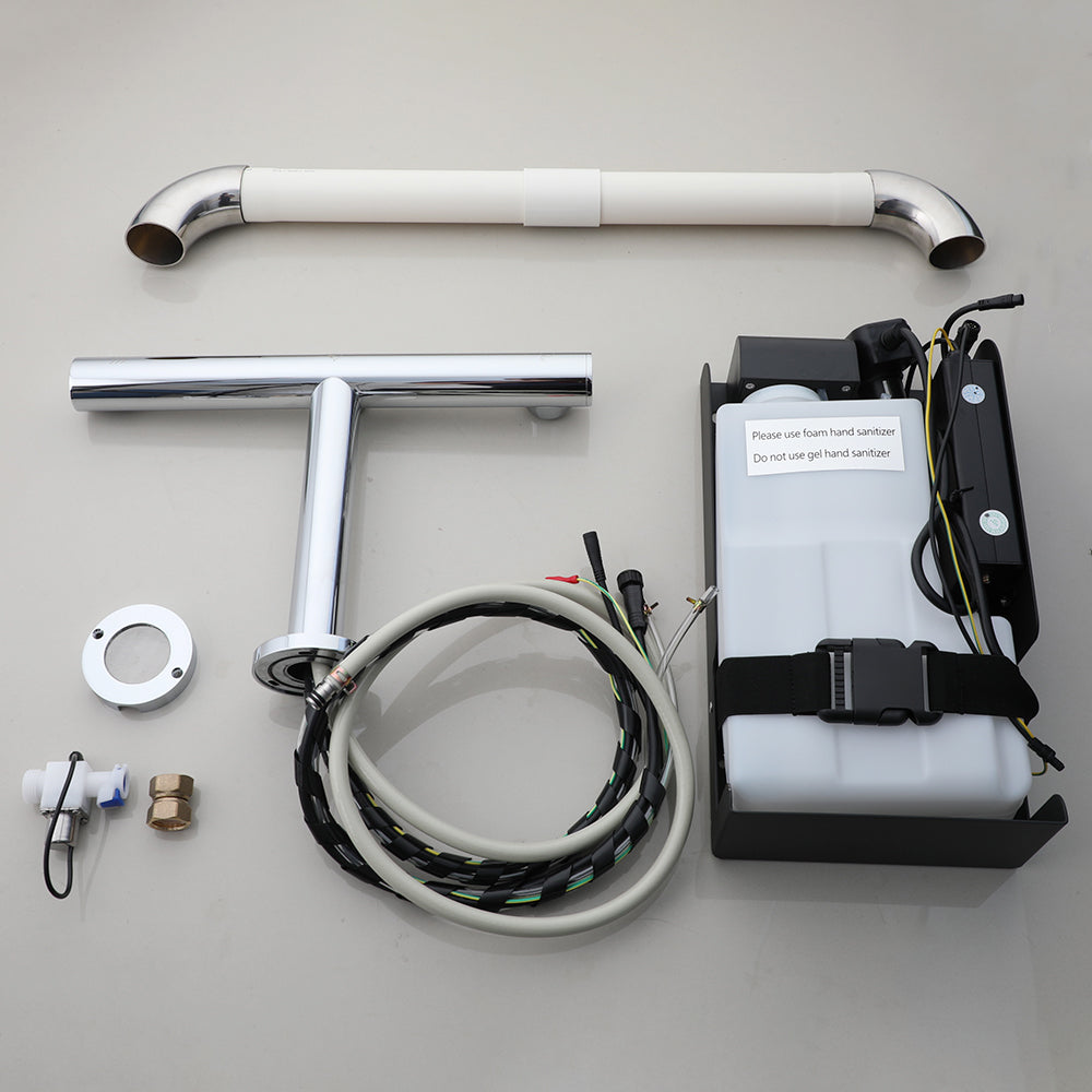 Sensomatica 3-in-1 Sensor-Wandarmatur – Chrom