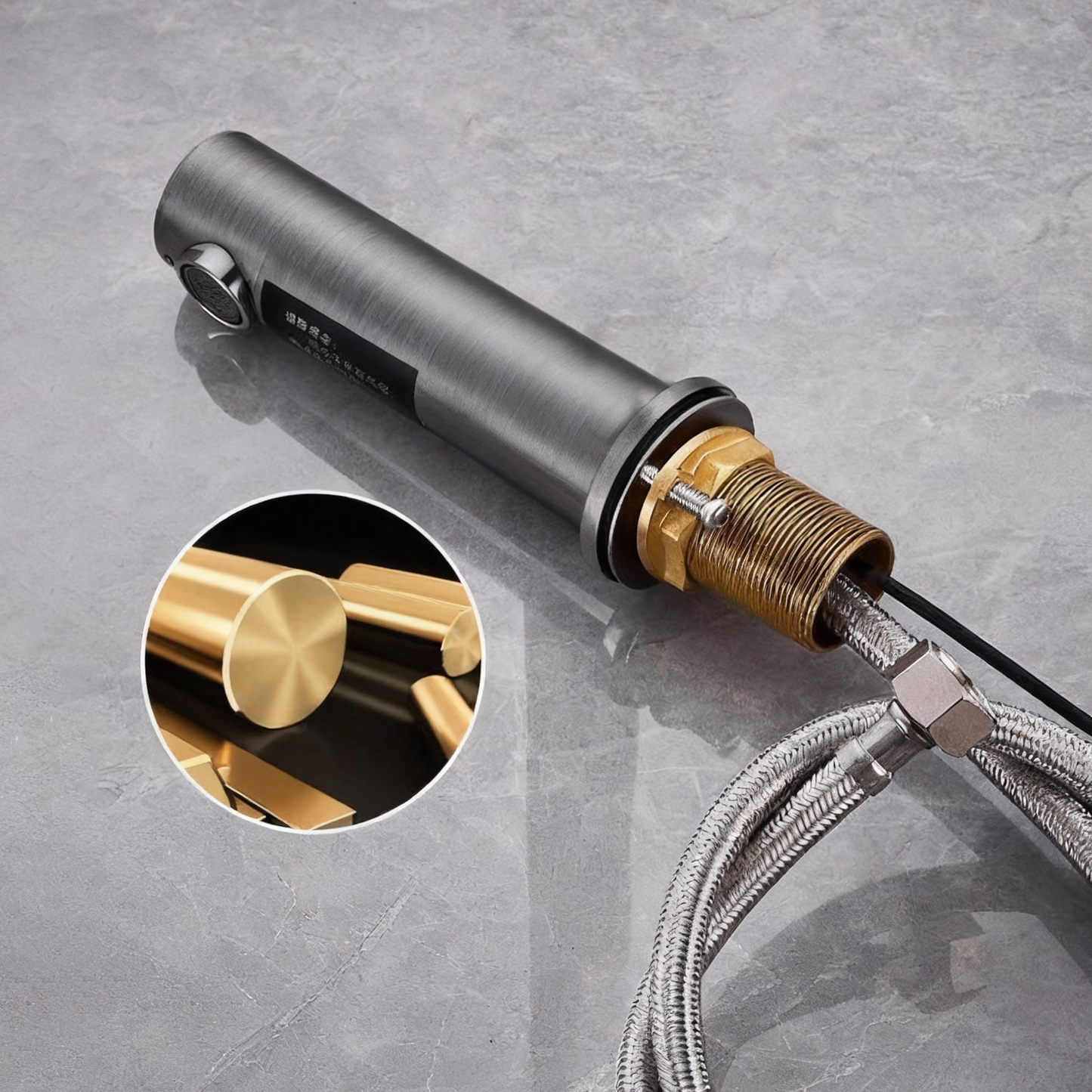 Sensomatica Napoli alles-in-1 sensorkraan gun metal