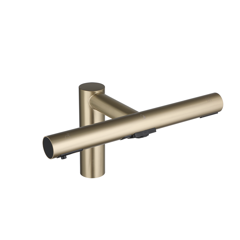 Sensomatica 3-in-1 Sensor Kraan – Geborsteld Goud
