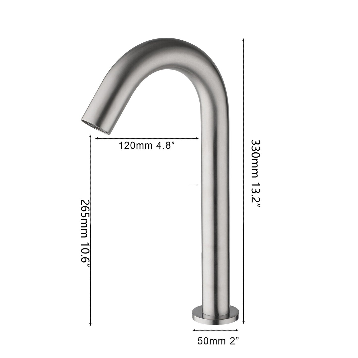 Sensomatica Cesaro – Gebürstetes Nickel Kalt 330MM