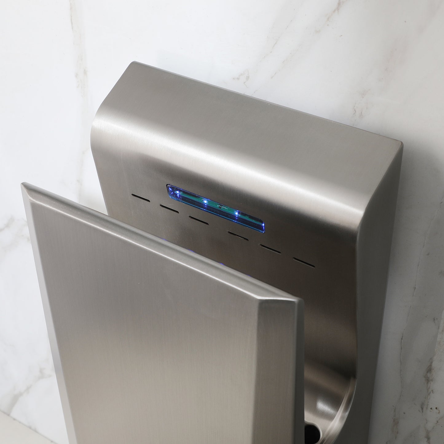 Sensomatica Händetrockner aus Edelstahl mit UV-Lampe und antibakterieller Technologie