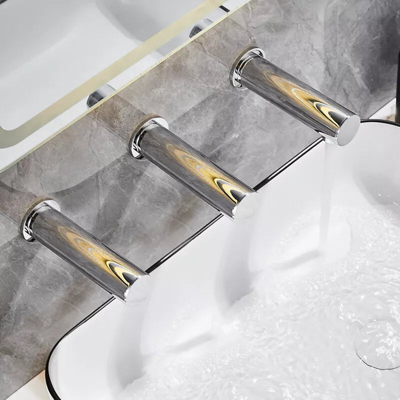Sensomatica Napoli All-in-1 Sensor-Wasserhahn mit Sensor-Seifenspender und Händetrockner