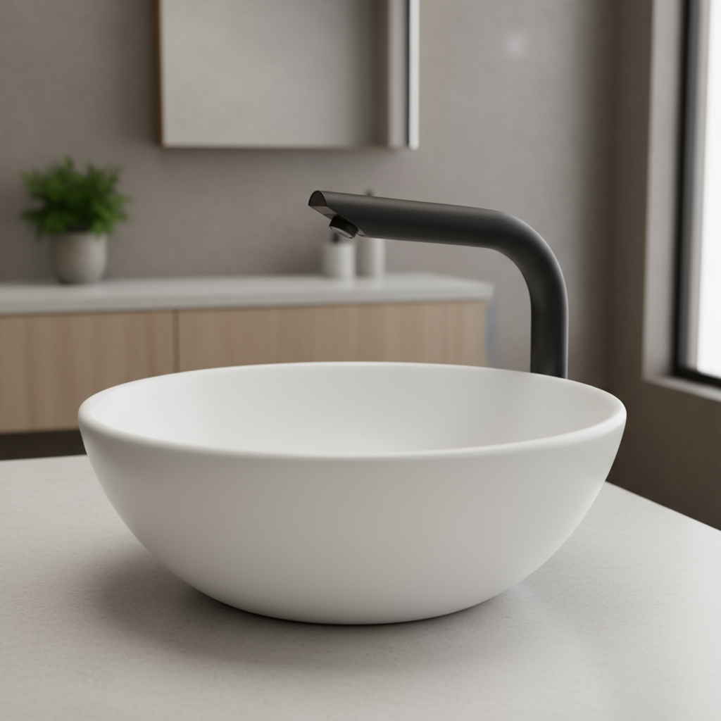 Sensomatica sensor wastafelkraan zwart 160 mm