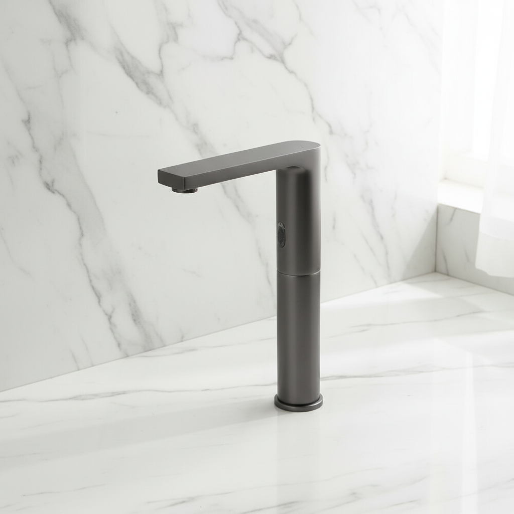 Sensomatica Sensorkraan Slen gun metal koud model