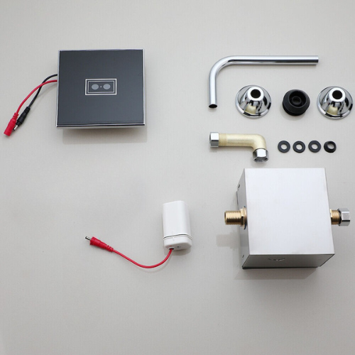 Sensomatica Sensor Urinal-Einbaueinheit mit schwarzer Blende