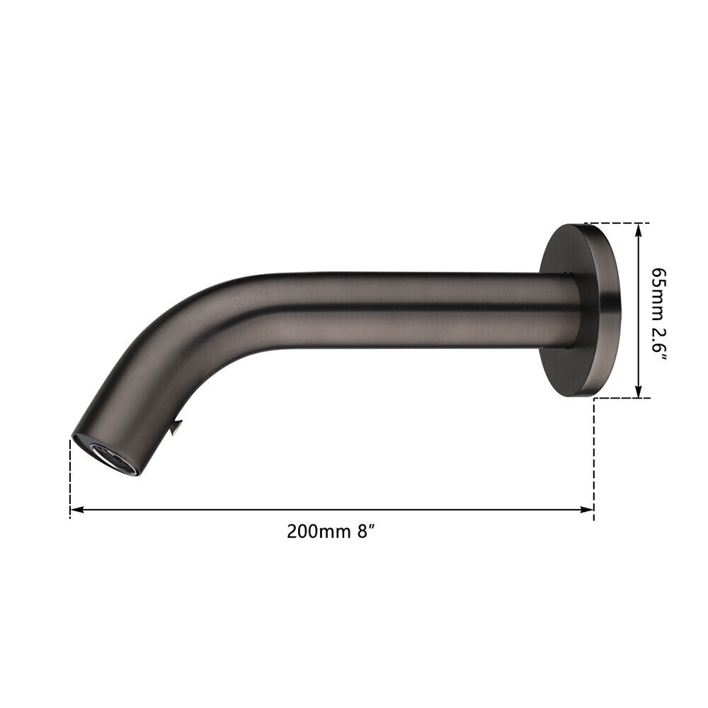 Sensomatica Pesaro Gun Metal Sensor Wasserhahn 200 mm