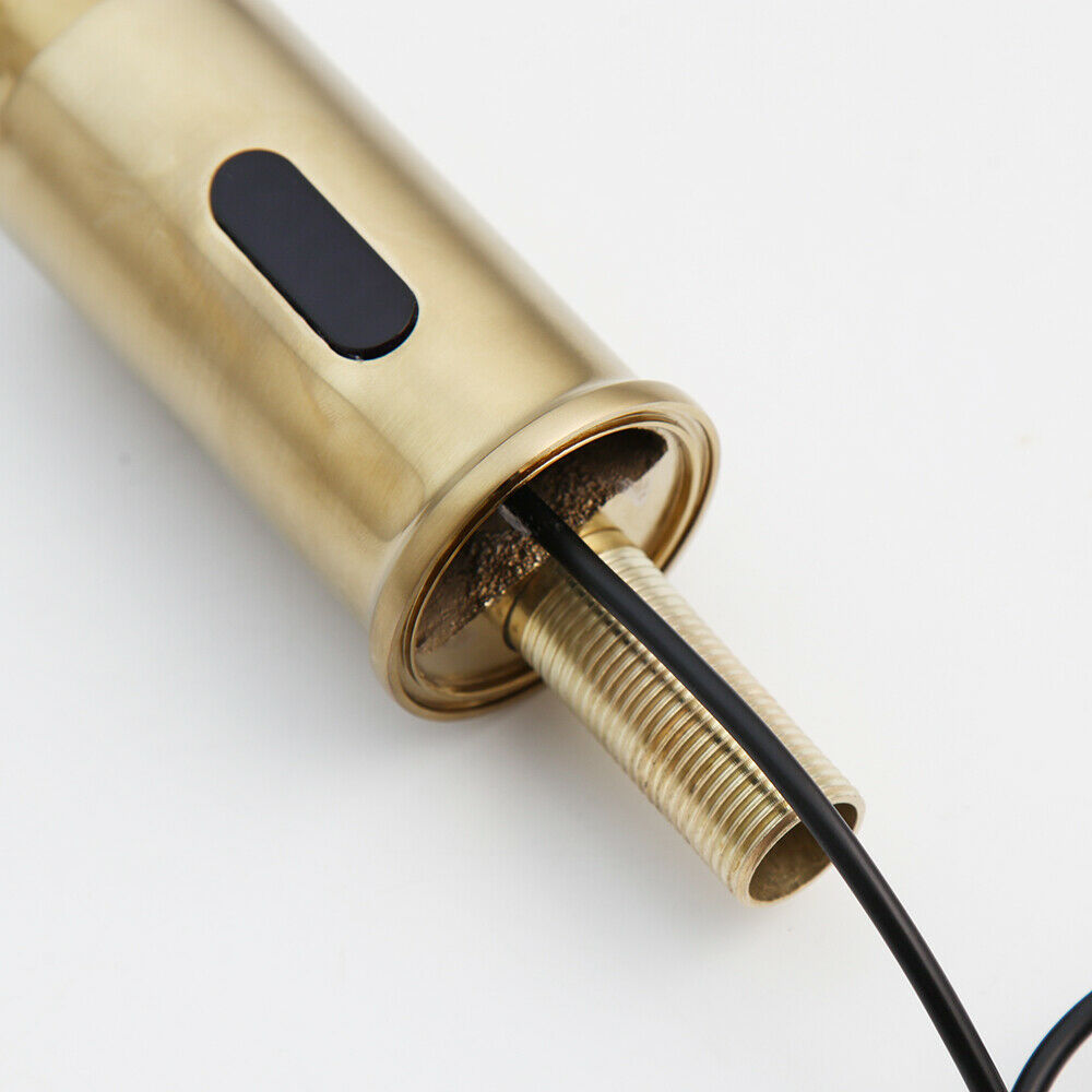 Sensomatica Alto Sensorarmatur in gebürstetem Gold, Kaltwassermodell