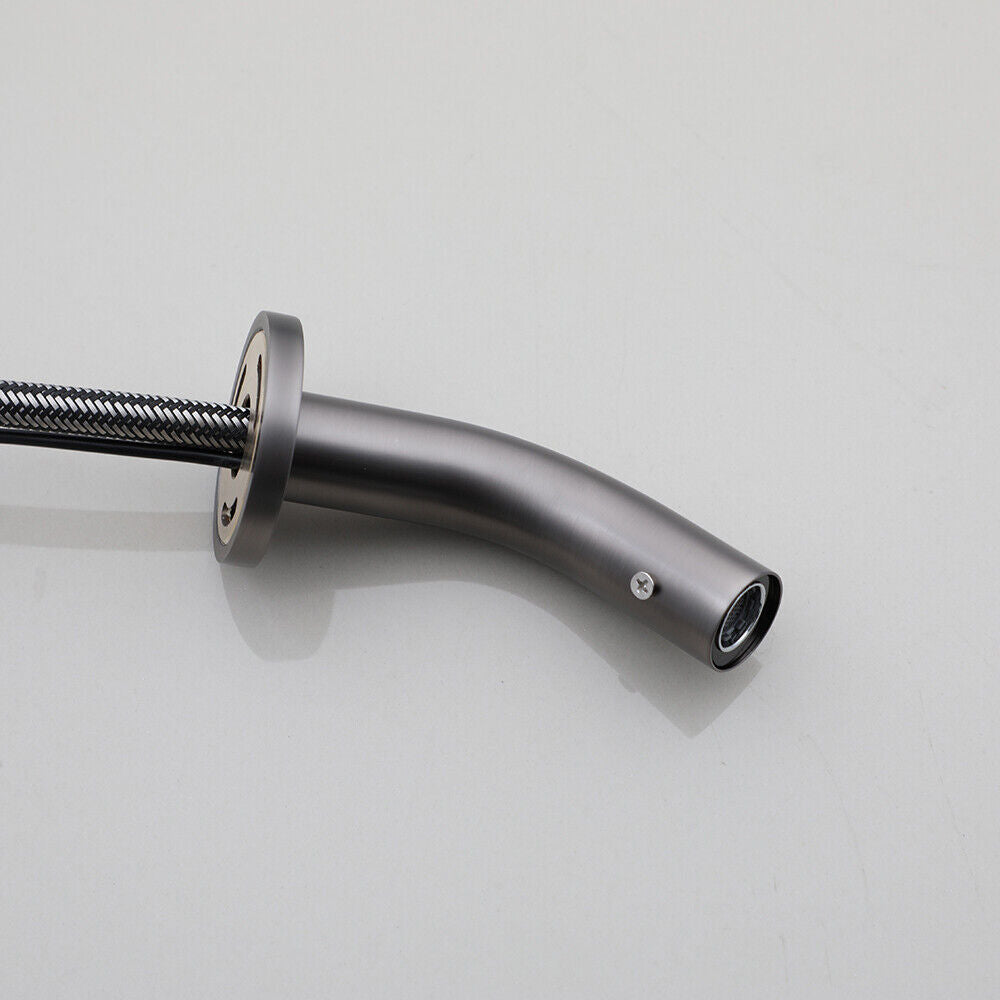 Sensomatica Pesaro Gun Metal Sensor Wasserhahn – Kurzes Modell (130 mm)
