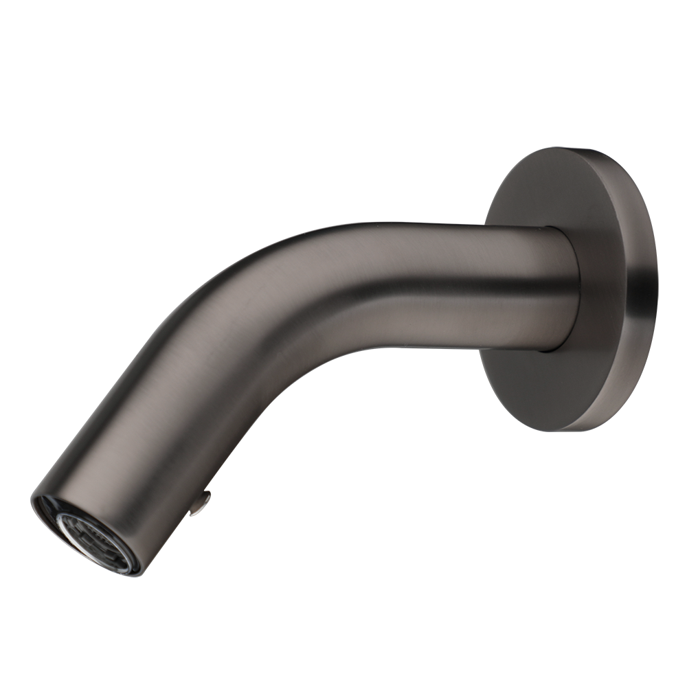 Sensomatica Pesaro Gun Metal Sensor Wasserhahn – Kurzes Modell (130 mm)