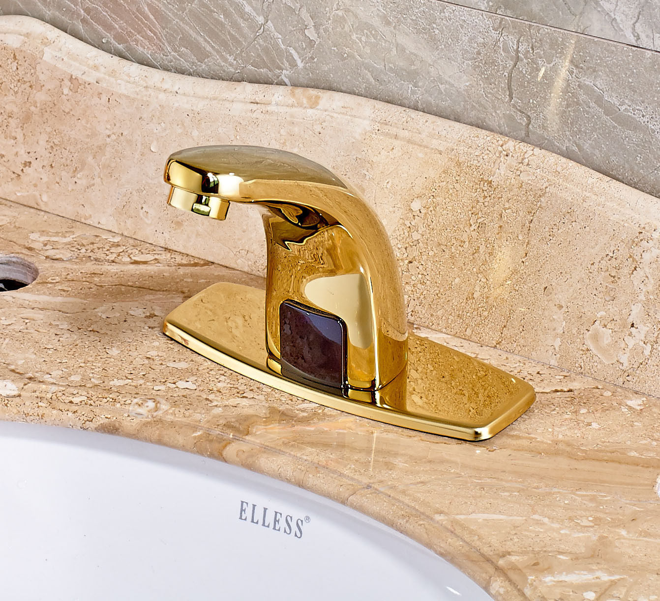 Sensomatica Bella goldfarbener Sensorhahn Kaltmodell