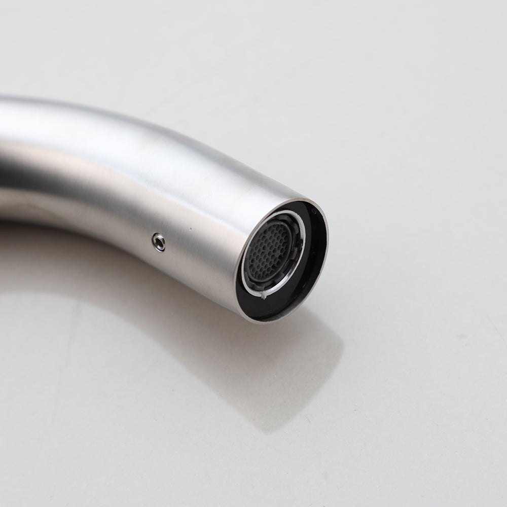 Sensomatica Pesaro gebürstetes Nickel kurzes Modell 130 mm