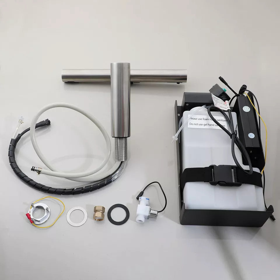 Sensomatica 3-in-1 Sensor-Wasserhahn – Gebürstetes Nickel