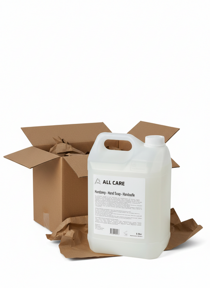 All Care Handzeep Navulling 4x5L Omdoos | Fris geparfumeerde parelmoer zeep