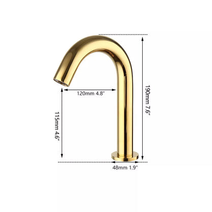 Sensomatica Sensorkraan Cesaro Goud 190MM – Koud Water Model