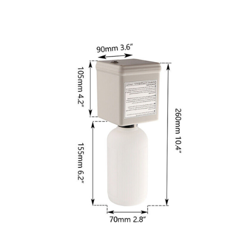 Brushed nickel sensor soap dispenser Sensomatica