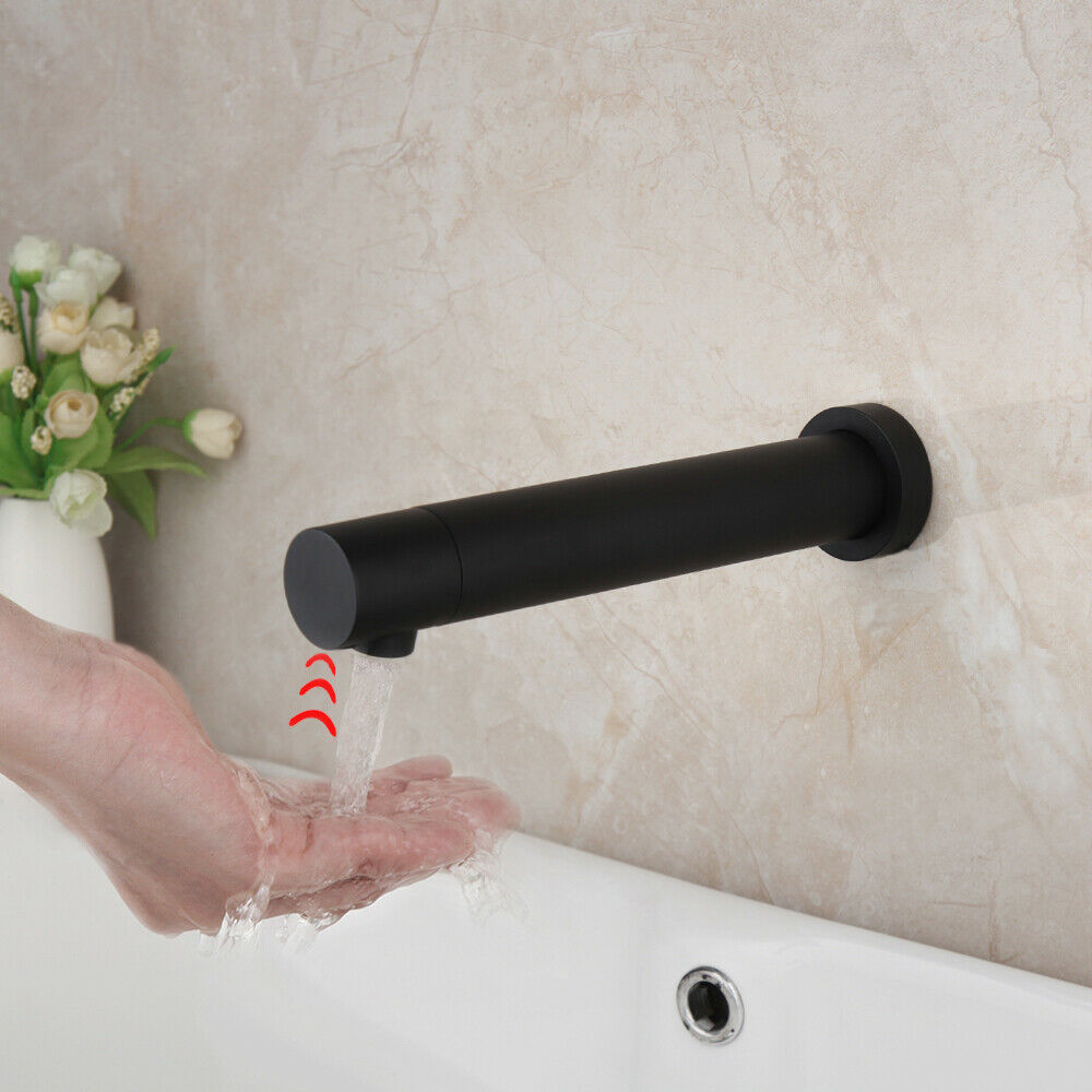 Sensor tap Baltic black cold wall tap