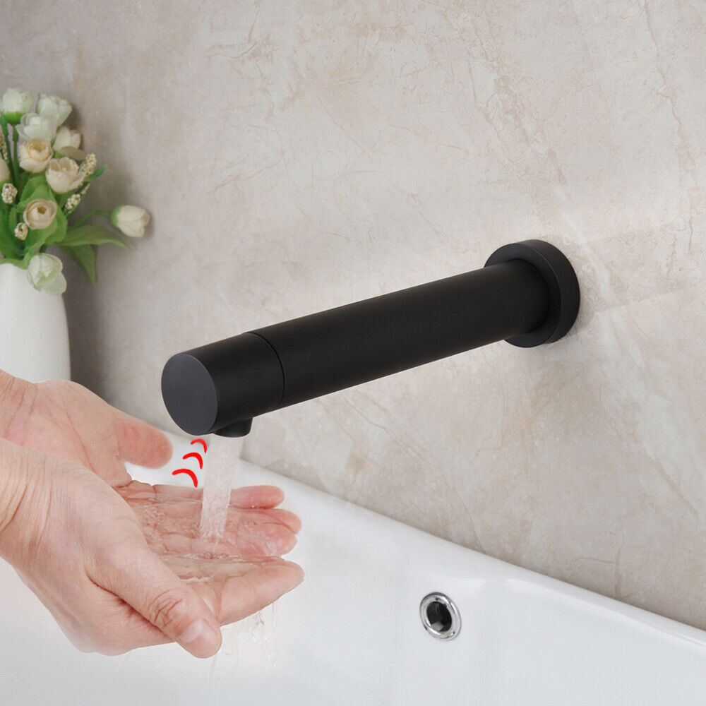 Sensor tap Baltic black cold wall tap