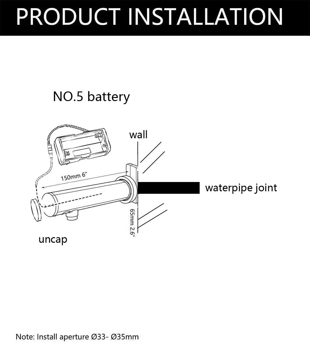 Sensomatica Sensorkraan Stange 150 MM Chroom