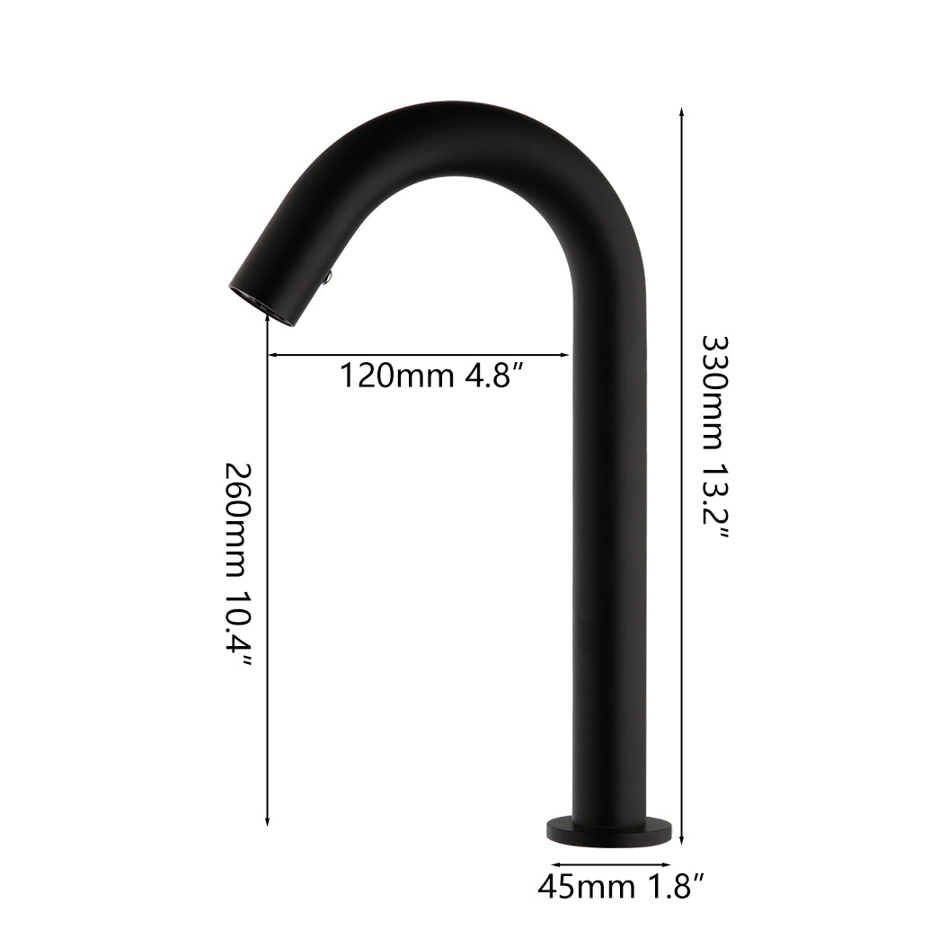 Rubinetto a sensore Sensomatica Cesaro Large nero 330 MM