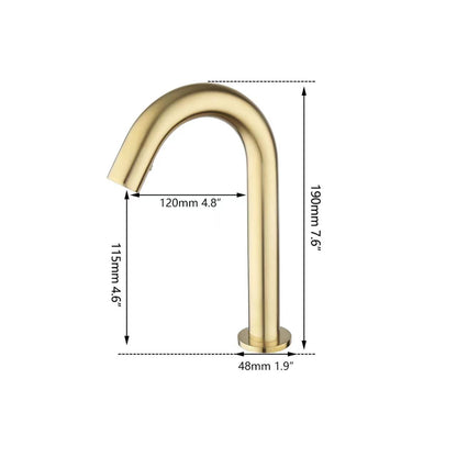 Sensomatica Sensorkraan Cesaro geborsteld goud 190MM koud model