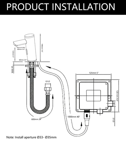 Sensomatica Corto – chroom sensorkraan