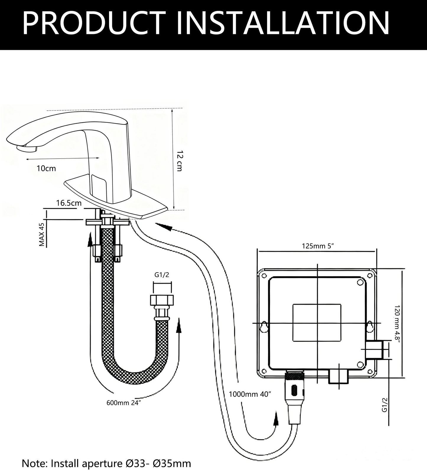 Sensomatics Sensorarmatur Grando Ölbronze
