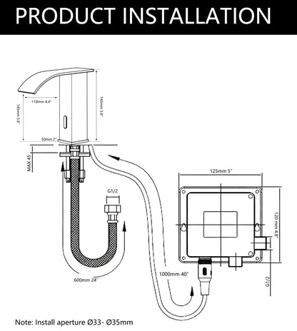 Sensomatica Sensorkraan Barre koud water