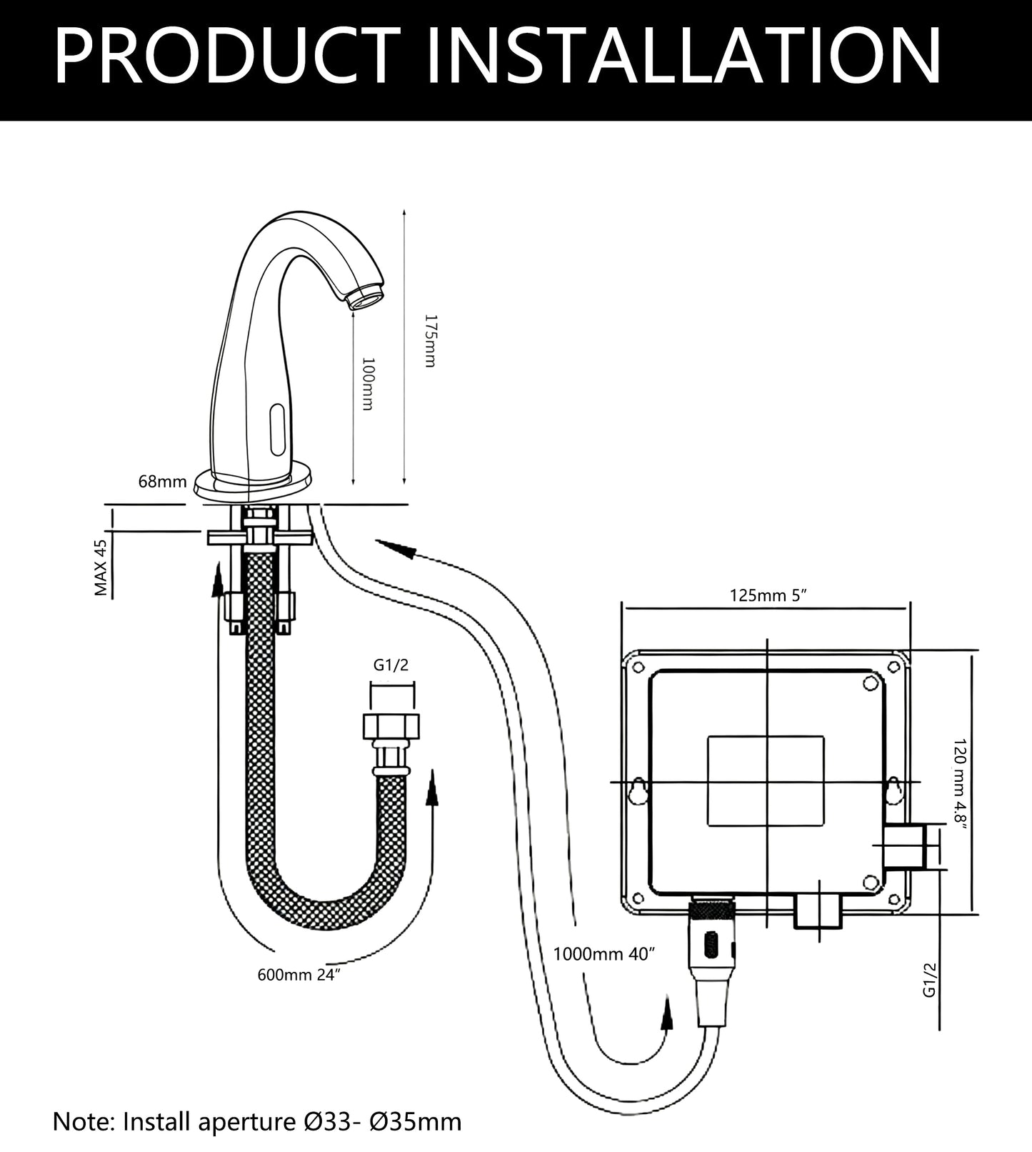 Sensomatica Felsa koud water sensorkraan