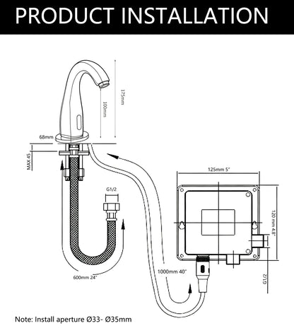 Sensomatica Felsa koud water sensorkraan