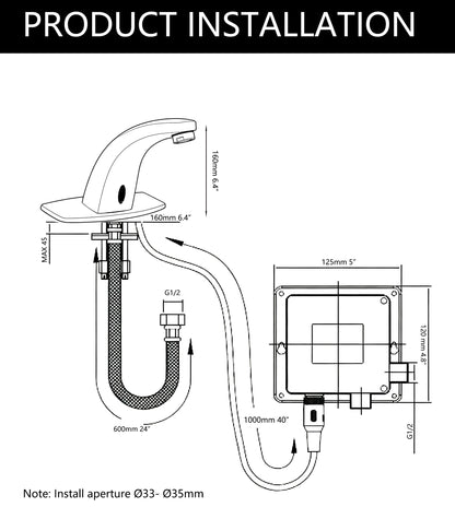 Sensomatica Bust koud water sensorkraan