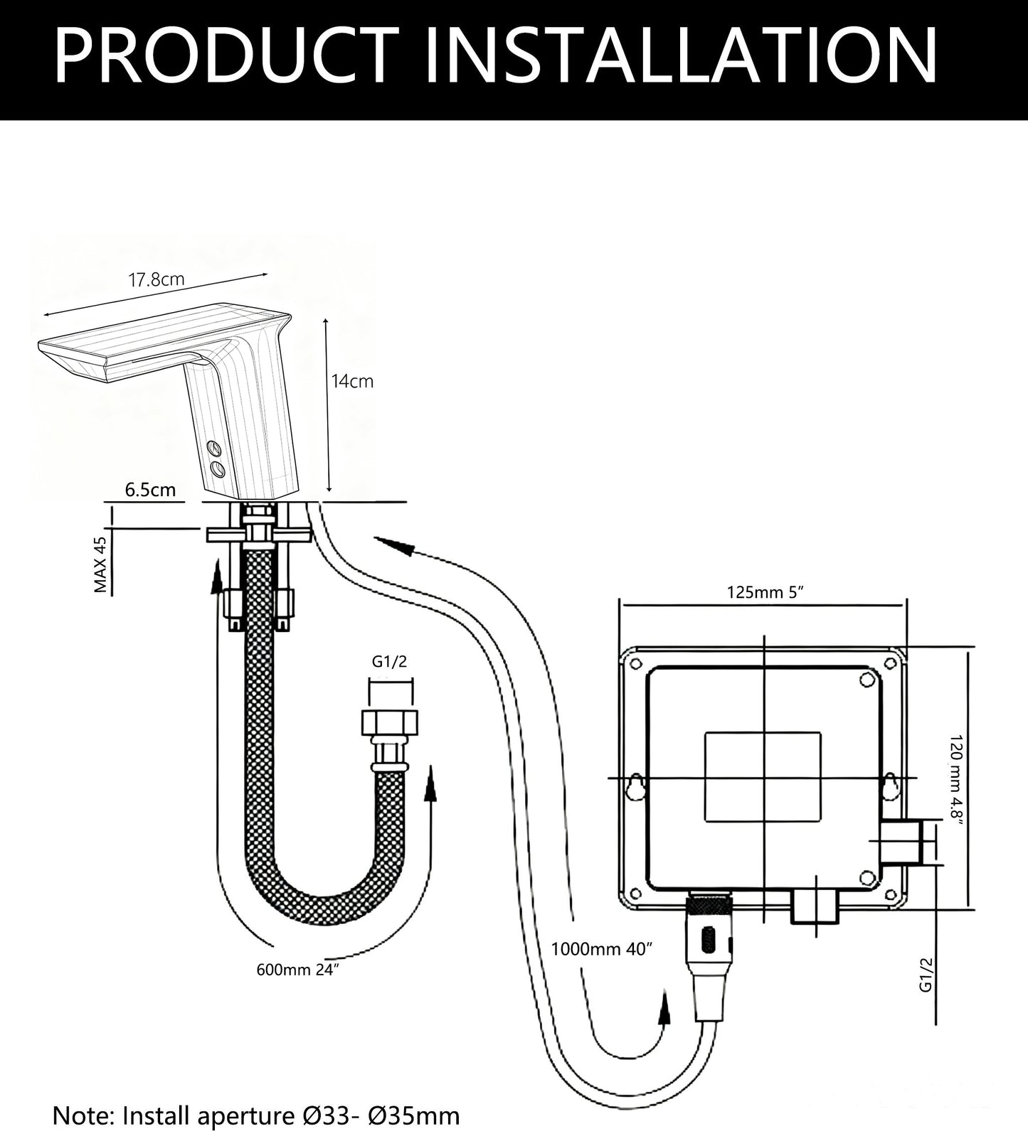 Sensomatica Sensor Kraan – Koudwatermodel | Chroom