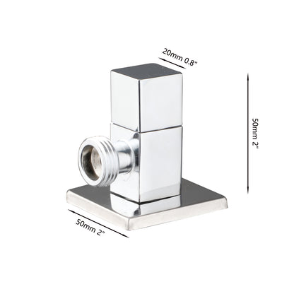 Chroom hoekstopkraan vierkant 1/2"