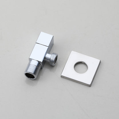 Chroom hoekstopkraan vierkant 1/2"