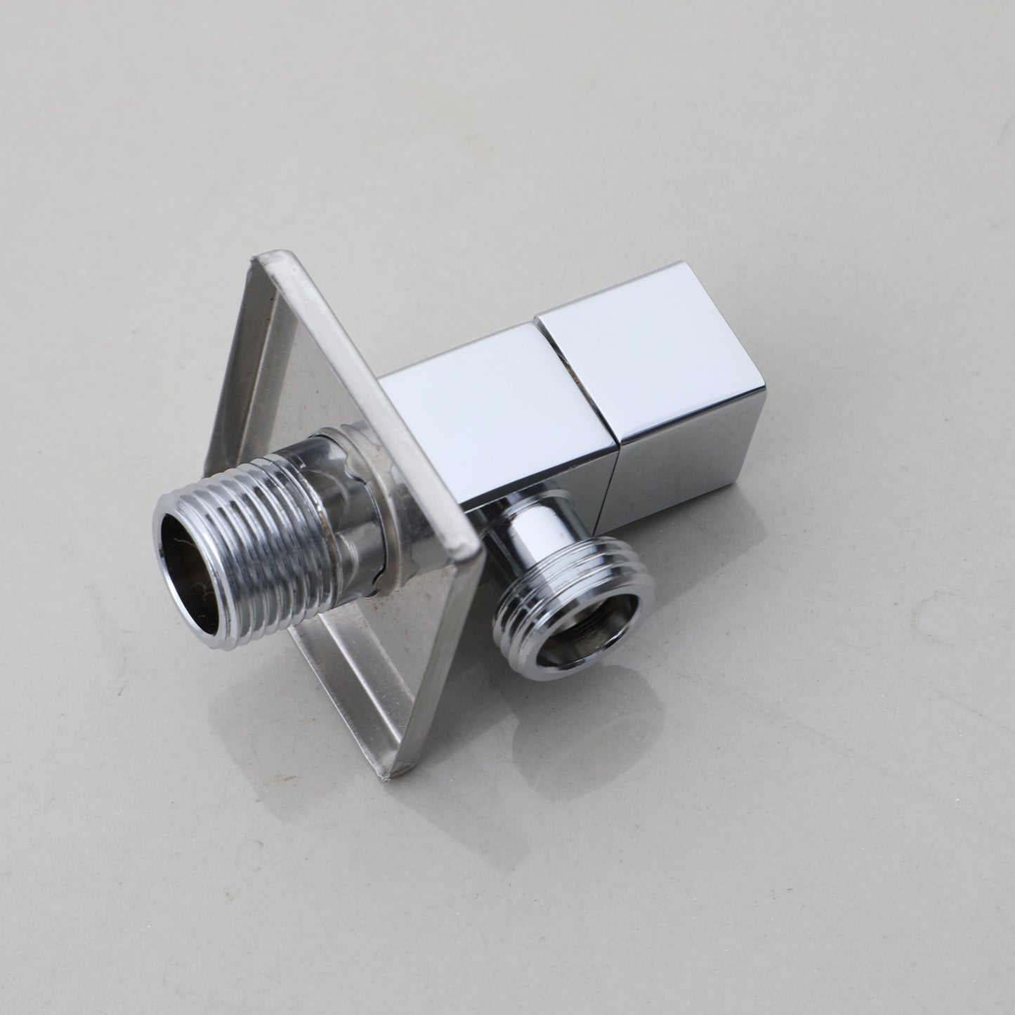 Chroom hoekstopkraan vierkant 1/2"