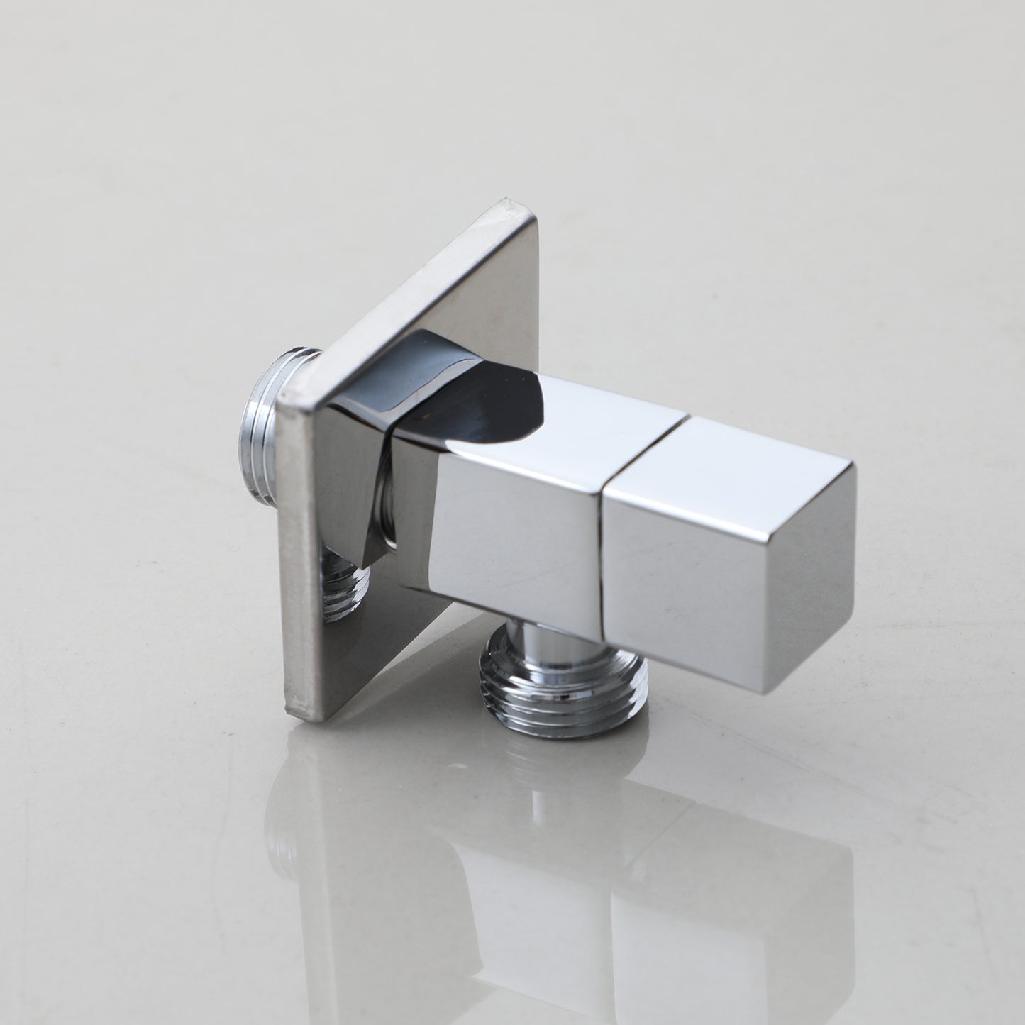 Chroom hoekstopkraan vierkant 1/2"