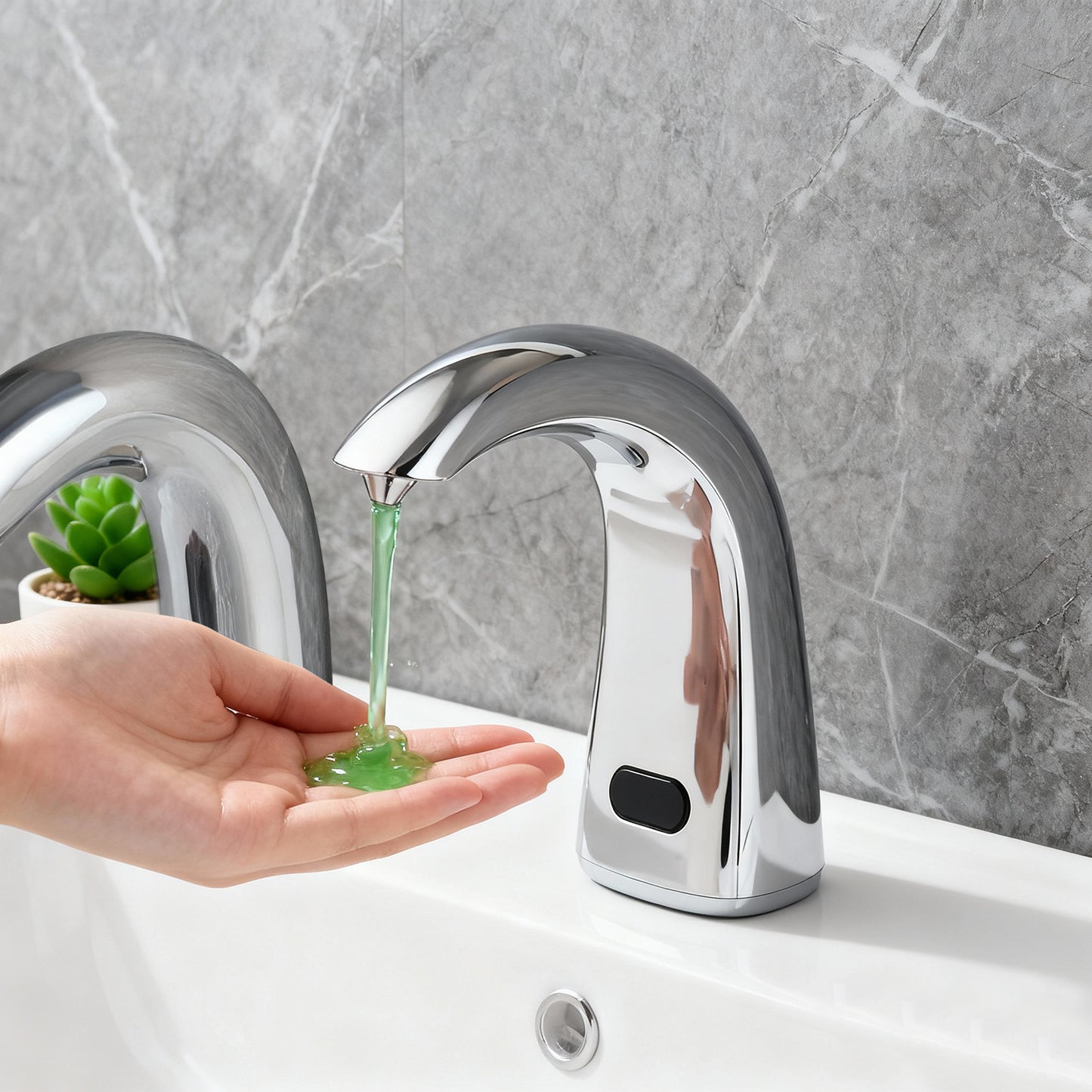 Sensomatica Sensor Zeepdispenser Chroom | 1000 ml