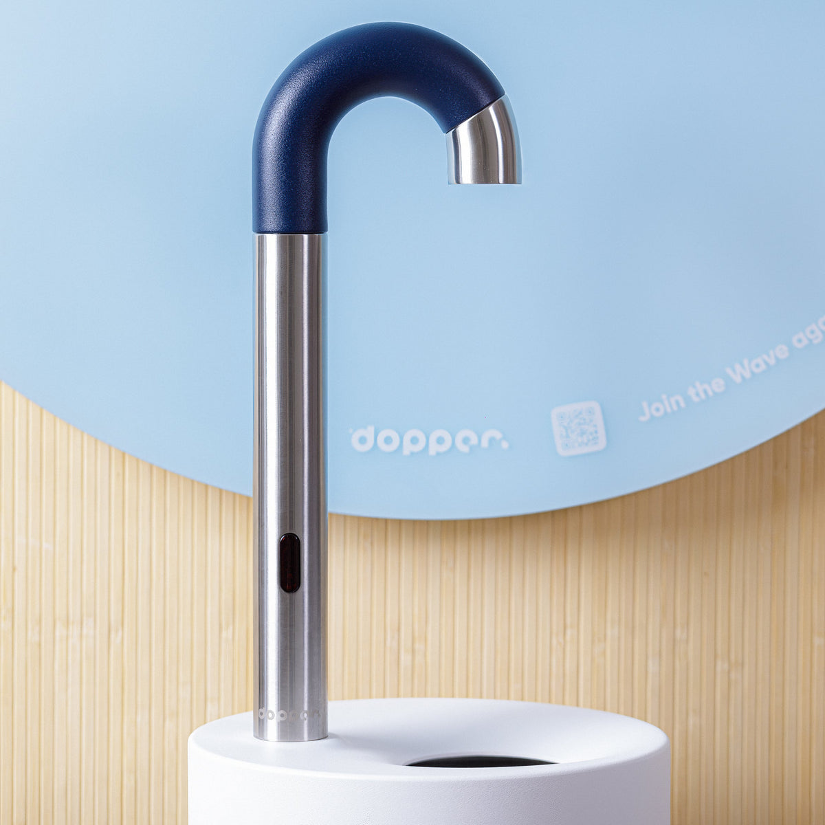 Dopper Sensor Kraan RVS Blauw – Contactloze Waterkraan