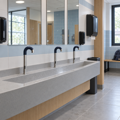 Dopper Sensor Kraan RVS Blauw – Contactloze Waterkraan