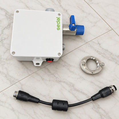 Robinet à capteur Dopper en acier inoxydable bleu – Robinet d'eau sans contact