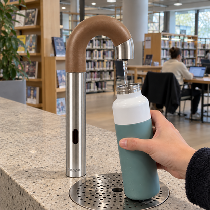 Dopper sensor watertap RVS Mud Crab – Contactloos flessen vullen