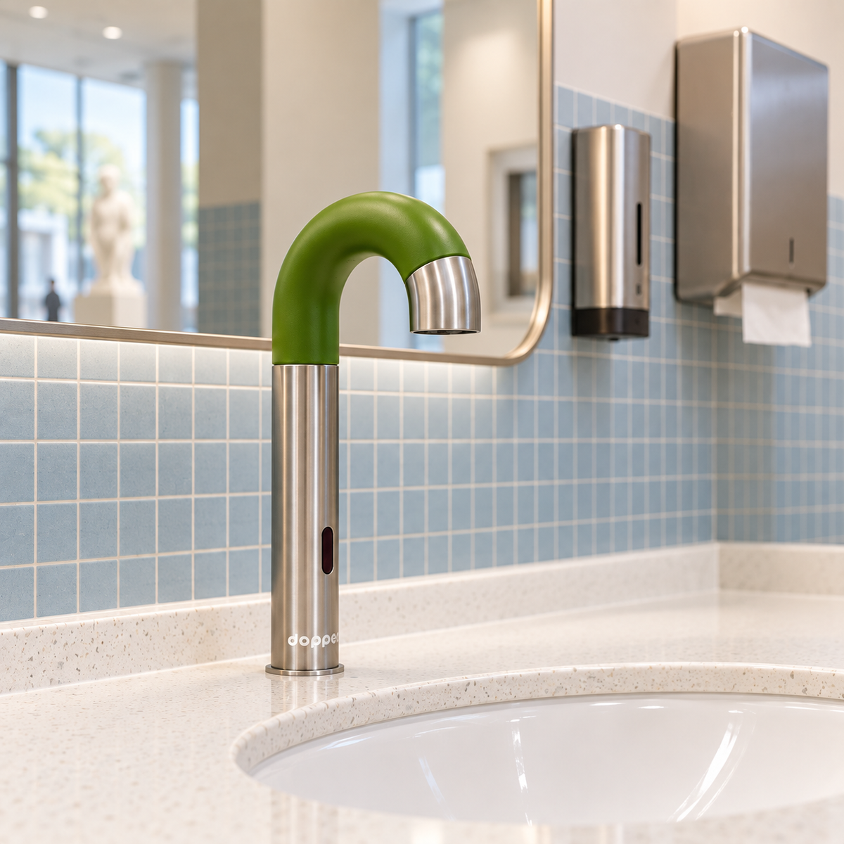 Dopper Sensor Kraan RVS Kelp Groen – Contactloze Waterkraan