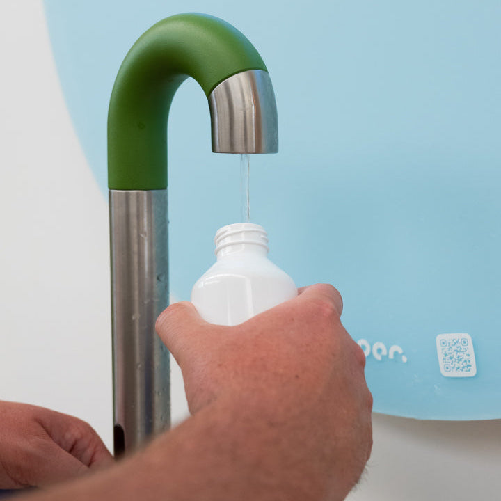 Dopper sensor watertap RVS Kelp Groen – Contactloos flessen vullen