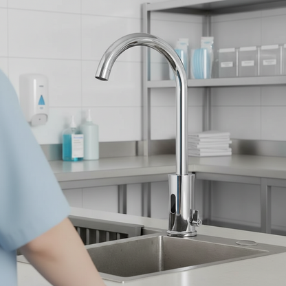 Sensomatica Alto Heiß- und Kaltwasser-Sensor-Wasserhahn, Chrom