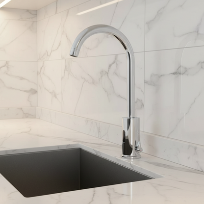 Sensomatica Alto Heiß- und Kaltwasser-Sensor-Wasserhahn, Chrom