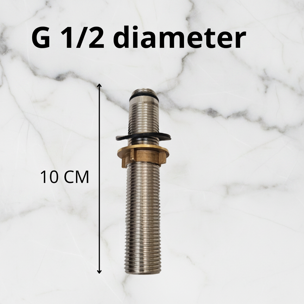 Sensomatica G 1/2 draadbuis 10 cm